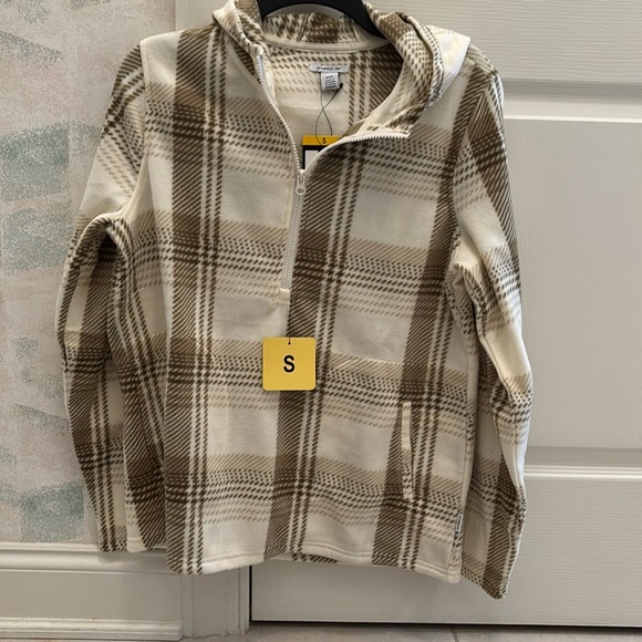 O'Neill Jackets & Blazers - O'Neill Women's Small Plaid Half-Zip Hoodie Jacket NWT‎
